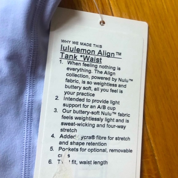 NEW Lululemon Align Tank *Waist Length - Picture 6 of 7
